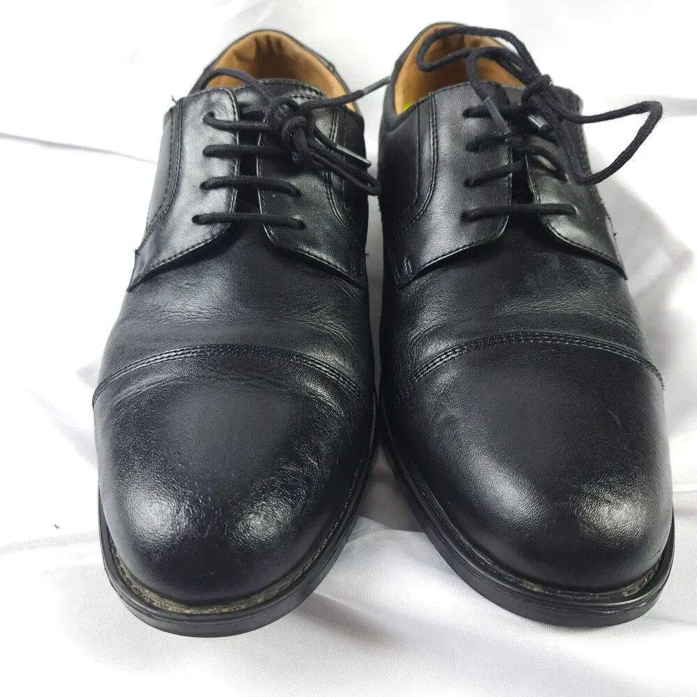 Florsheim Midtown Cap Toe Oxford Ortholite Black Dress Shoes Men's US‎ 9D